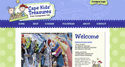 Desktop Screenshot of capekidstreasures.com