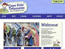 Tablet Screenshot of capekidstreasures.com